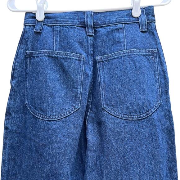 Madewell Extra Wide Leg Trouser Jeans Dark Wash Cotton Pockets Women's 25 - Picture 7 of 7